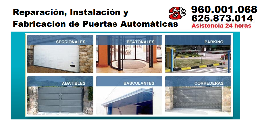 instalacion de puertas automaticas Carcaixent