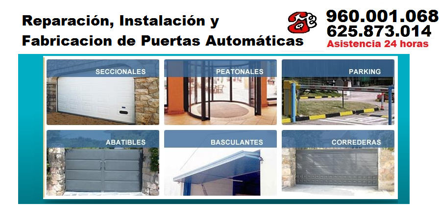 instalacion de puertas automaticas Marina Baja